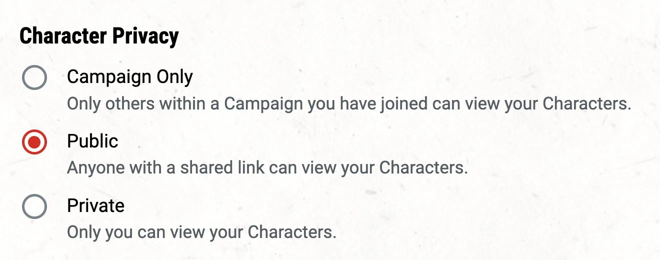 D&D Beyond - Character Builder: HOME