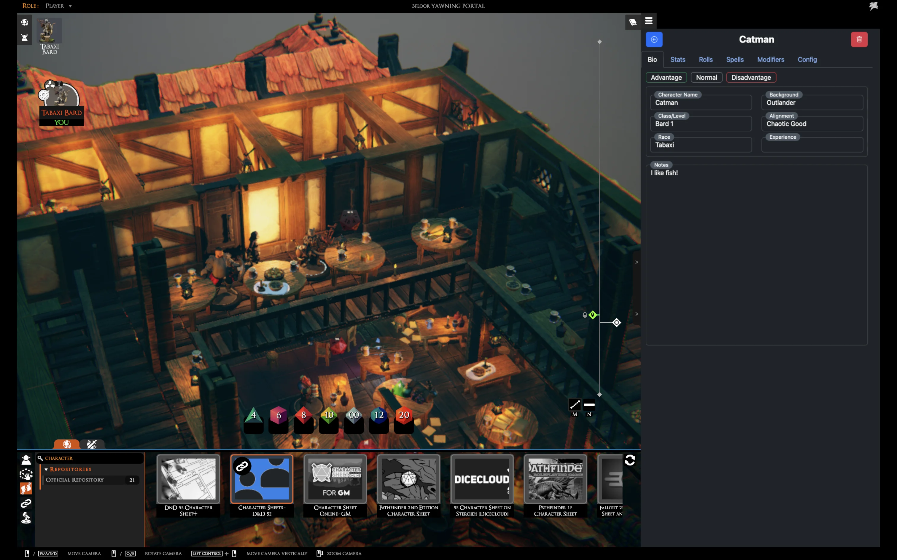 Character Sheet - Bio